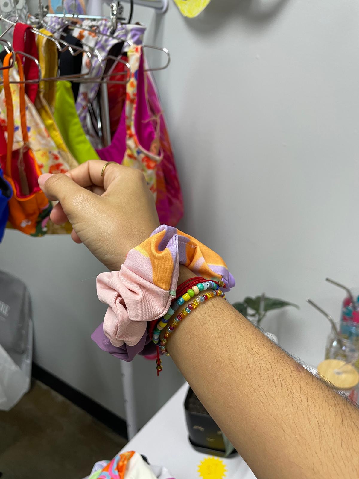 midi zero waste scrunchie